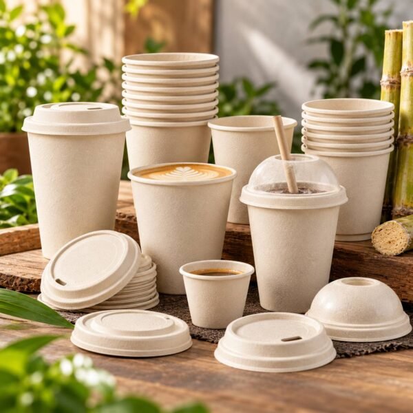 Bagasse Cups & Cup Lids