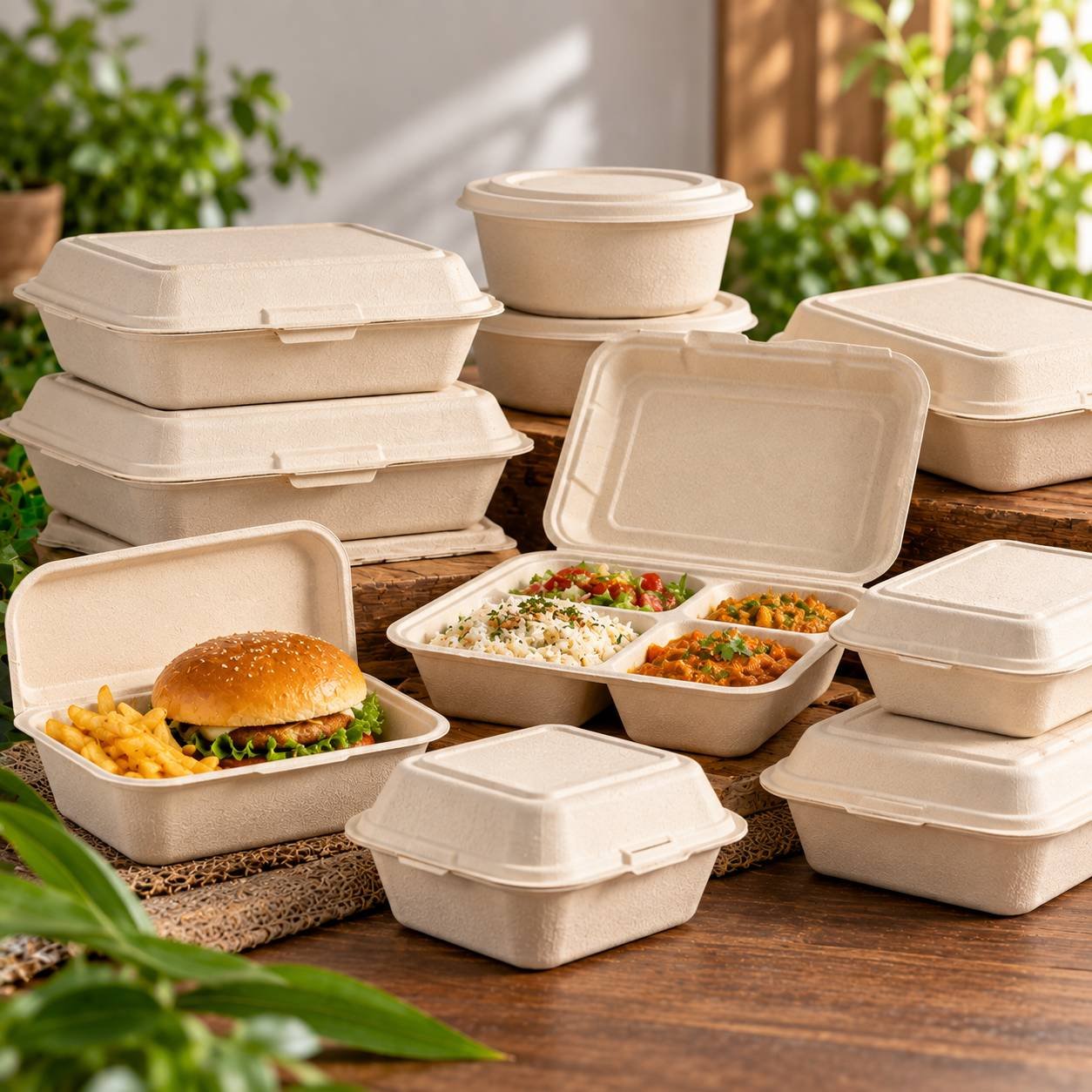 Bagasse Food Containers