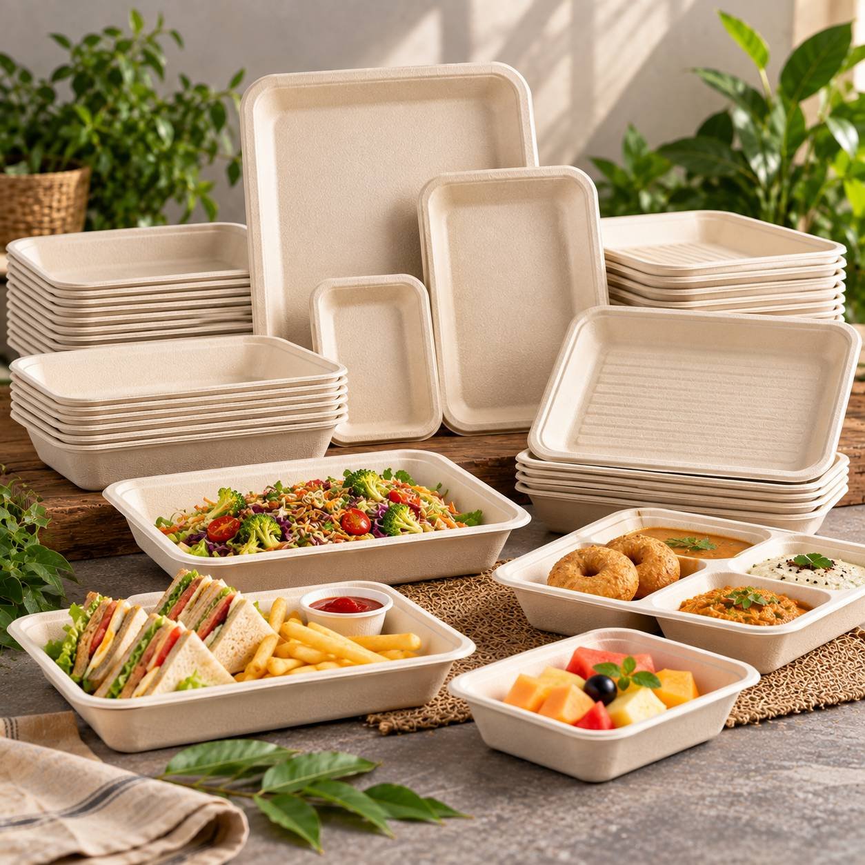 Bagasse Trays